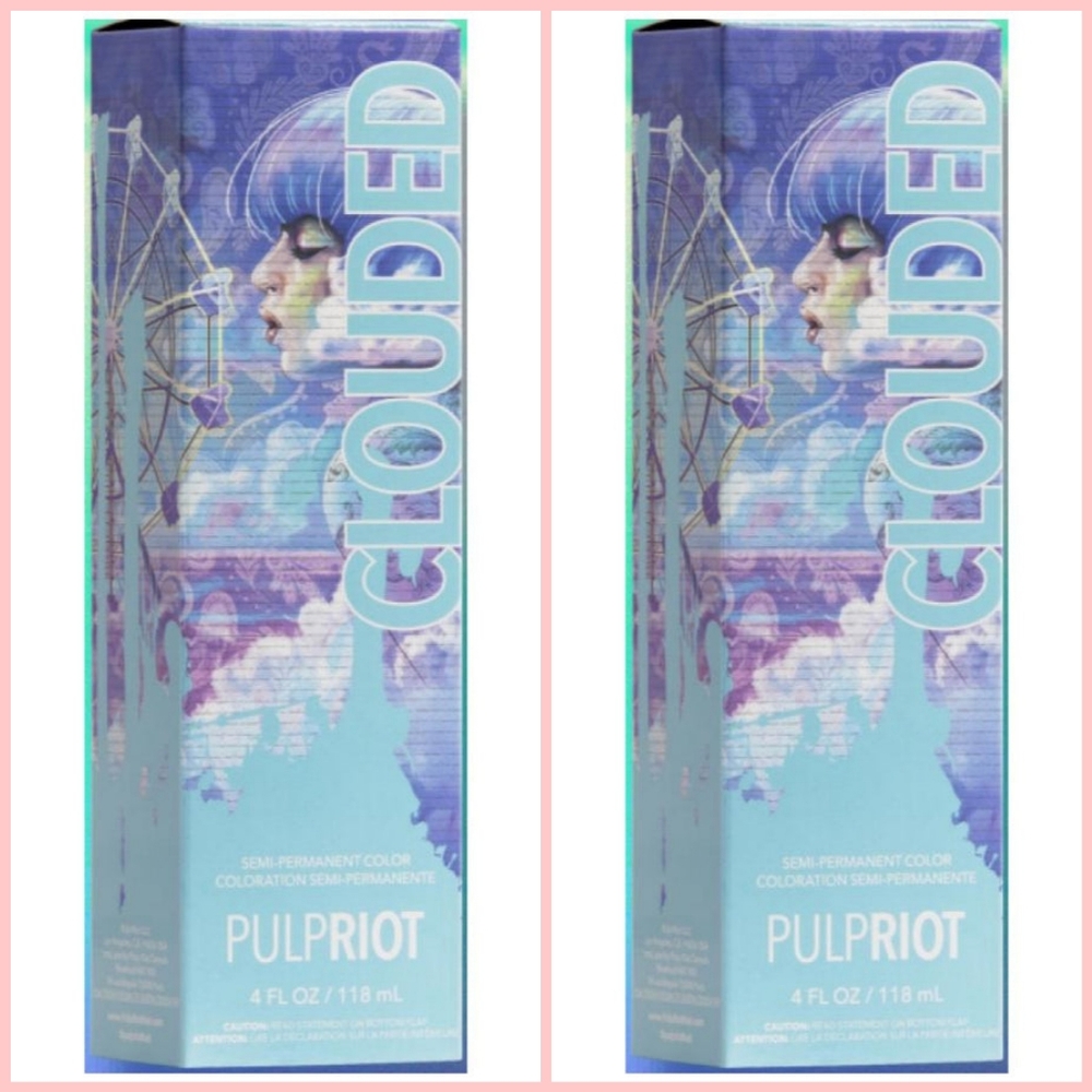 100% Authentic Pulp Riot Clouded blue hair color hair Dye